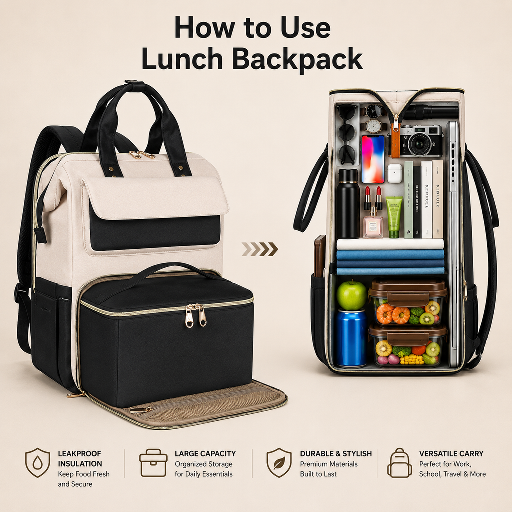 ChicLunch™ Everyday Backpack — One Bag for Work, Lunch & Life
