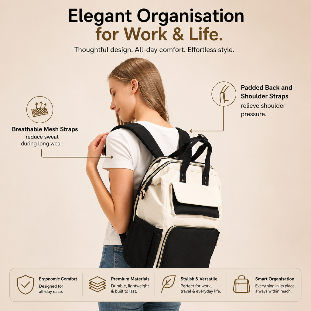 ChicLunch™ Everyday Backpack — One Bag for Work, Lunch & Life